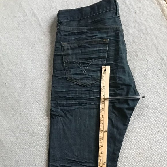 LEVI'S 501 dark wash jeans for MEN W33 L32 - Picture 3 of 4